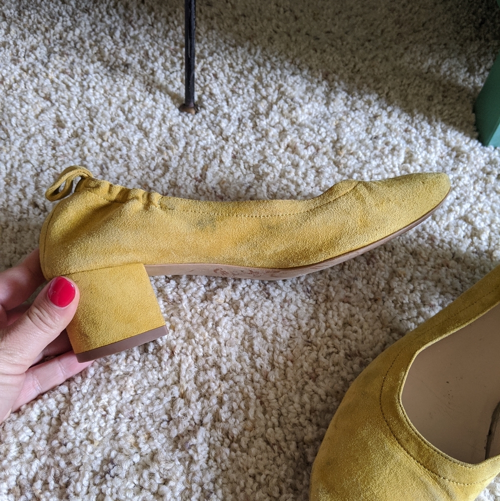 Everlane Day Heels in Yellow